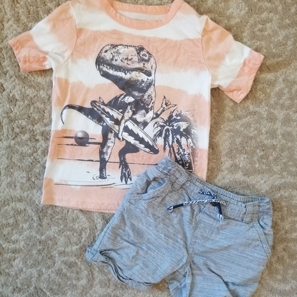 Matching Surf Dinosaur Outfit